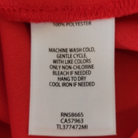 Leith RED Easy Crop High Rise Wide Leg Pants - Size L - Picture 13 of 14